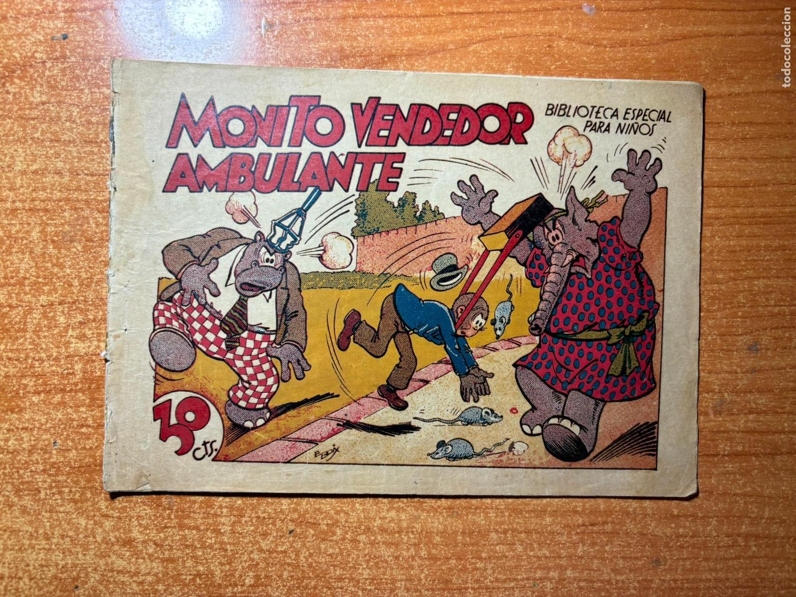 Tebeos: HIPO MONITO Y FIFI VENDEDOR AMBULANTE EDITORIAL MARCO ORIGINAL BIBLIOTECA ESPECIAL NI&Ntilde;OS
