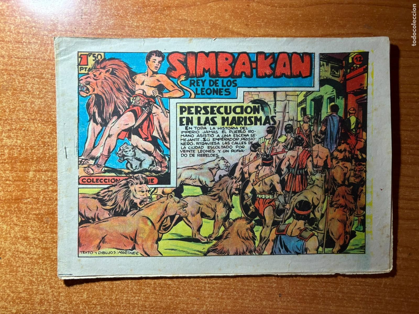 Tebeos: SIMBA KAN N&ordm; 12 EDITORIAL MARCO ORIGINAL 1961