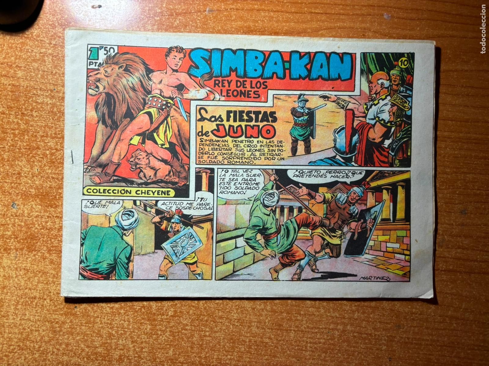 Tebeos: SIMBA KAN N&ordm; 10 EDITORIAL MARCO ORIGINAL 1961