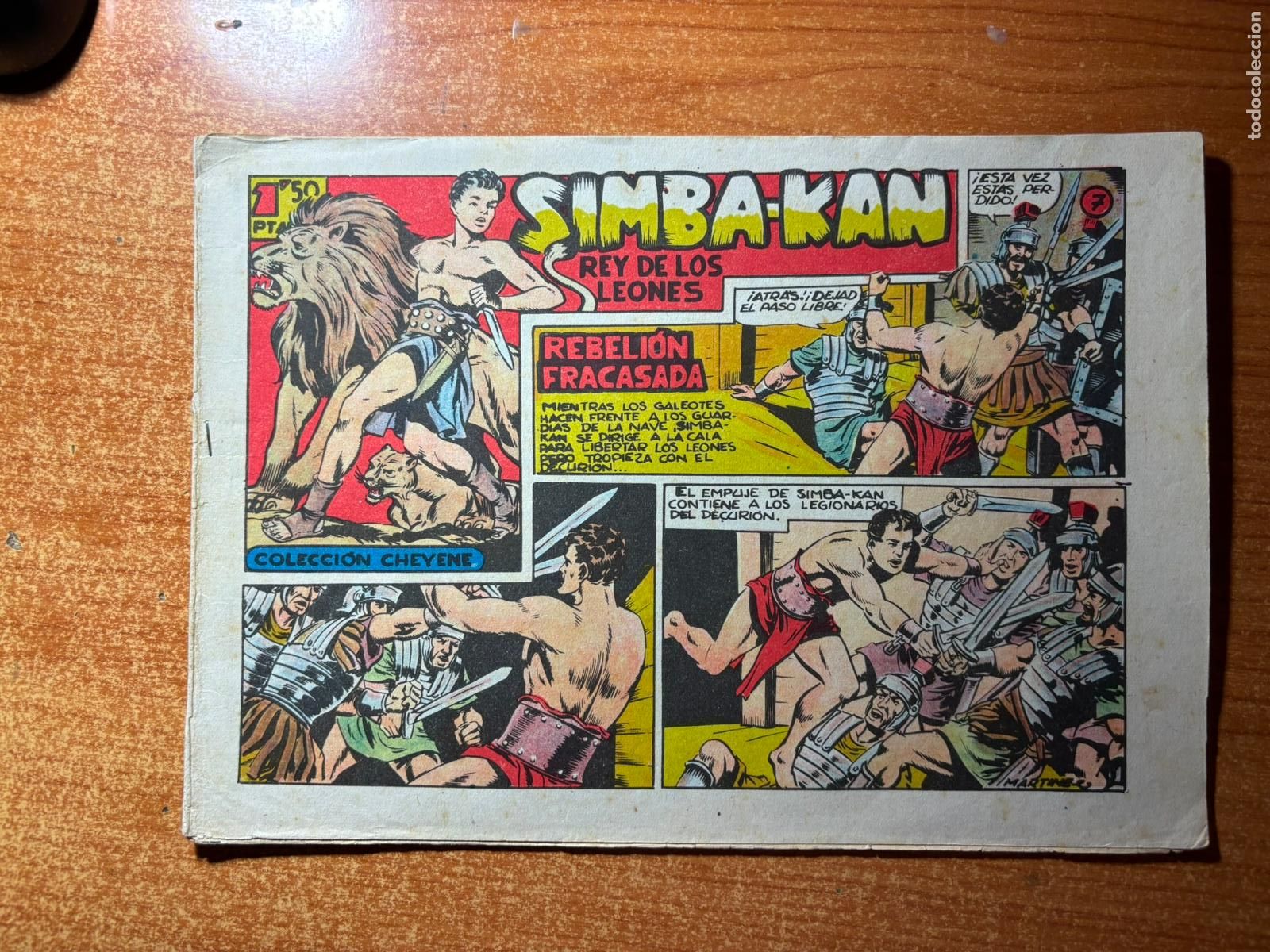 Tebeos: SIMBA KAN N&ordm; 7 EDITORIAL MARCO ORIGINAL 1961