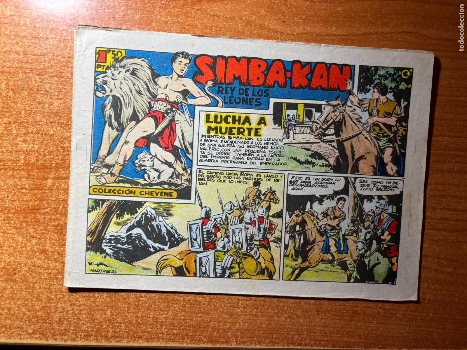 Tebeos: SIMBA KAN N&ordm; 6 EDITORIAL MARCO ORIGINAL 1961
