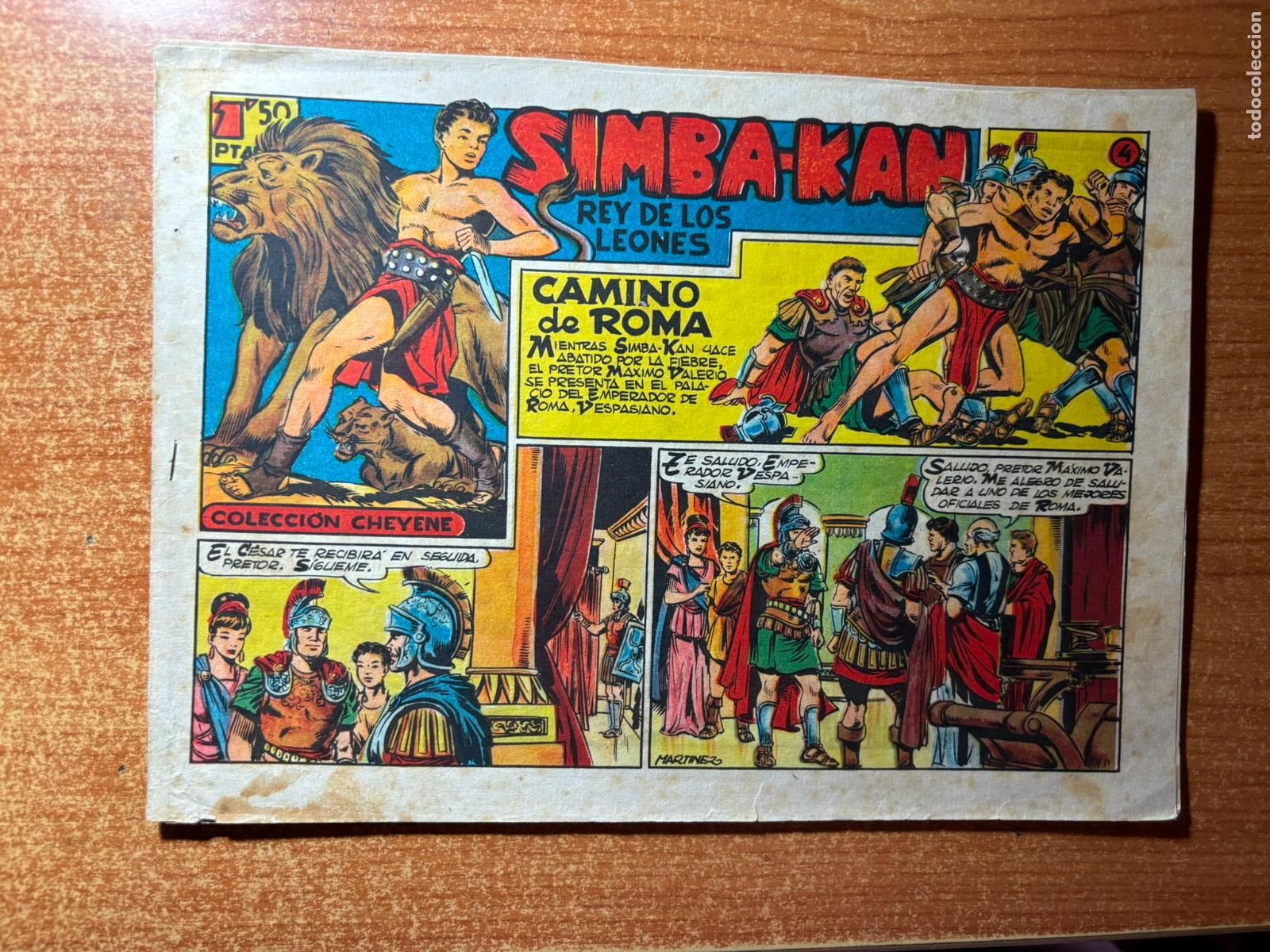 Tebeos: SIMBA KAN N&ordm; 4 EDITORIAL MARCO ORIGINAL 1961