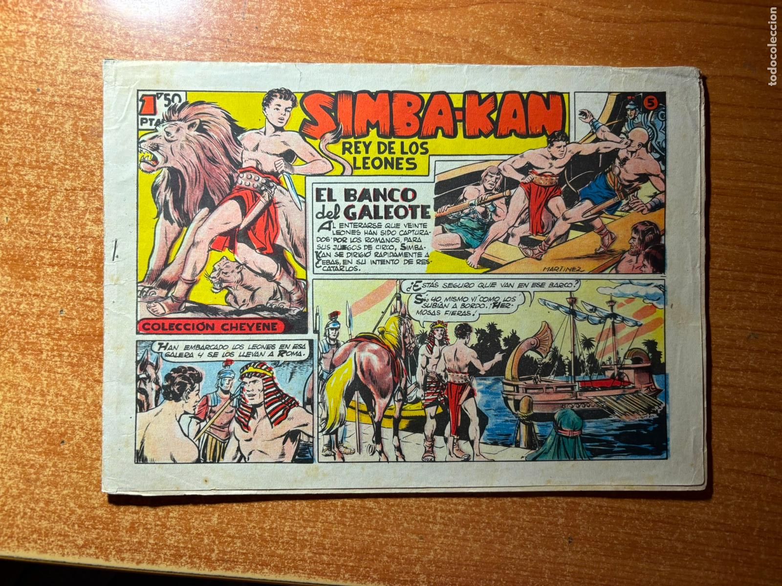 Tebeos: SIMBA KAN N&ordm; 5 EDITORIAL MARCO ORIGINAL 1961