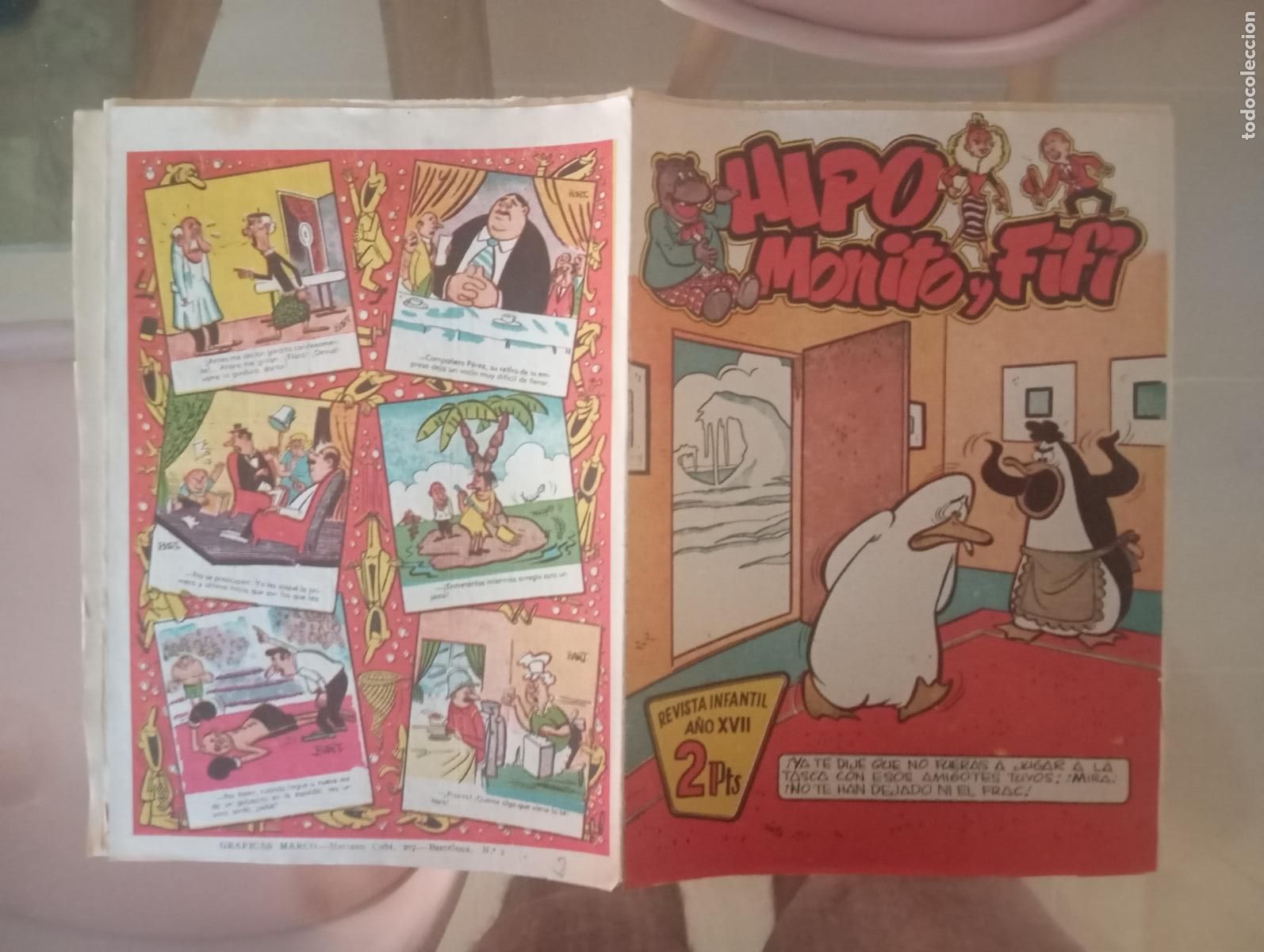 BDs: HIPO MONITO Y FIFI NUMERO 2 DE 2 PTAS PORTADA IBA&Ntilde;EZ MUY RARO BUEN ESTADO