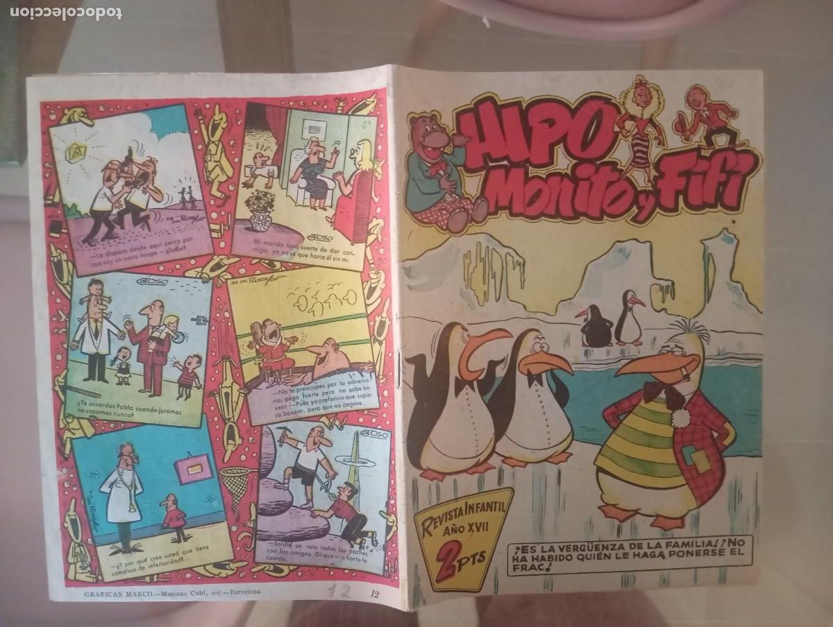 BDs: HIPO MONITO Y FIFI NUMERO 12 DE 2 PTAS PORTADA IBA&Ntilde;EZ MUY RARO BUEN ESTADO