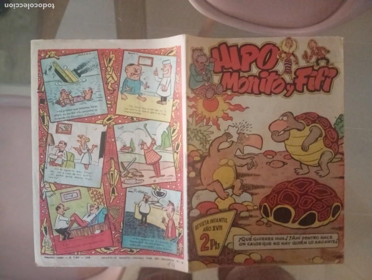 Tebeos: HIPO MONITO Y FIFI NUMERO 14 DE 2 PTAS PORTADA IBA&Ntilde;EZ MUY RARO BUEN ESTADO