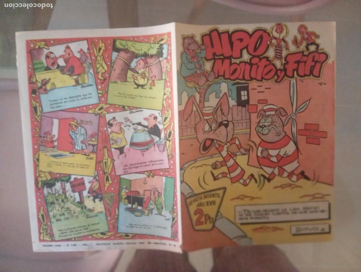 BDs: HIPO MONITO Y FIFI NUMERO 18 DE 2 PTAS PORTADA BONO MUY RARO BUEN ESTADO