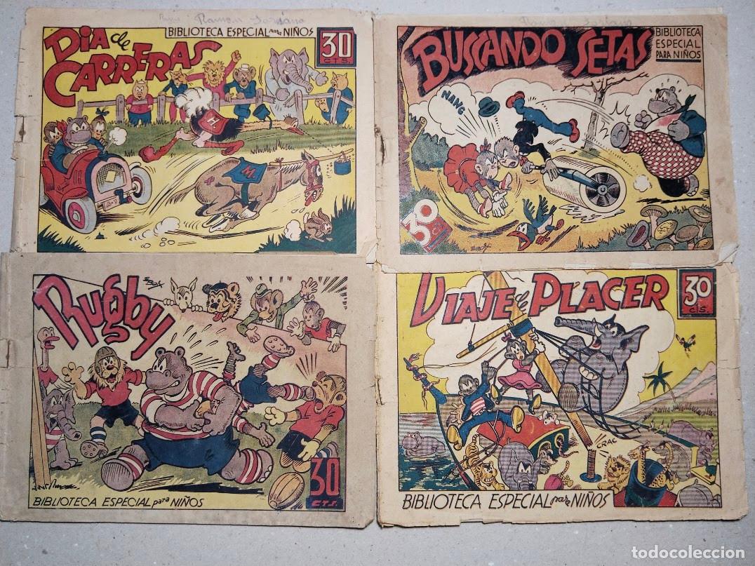 Tebeos: COLECCION BIBLIOTECA ESPECIAL PARA NI&Ntilde;OS, EDITORIAL MARCO. 9 N&Uacute;MEROS, ca. 1950