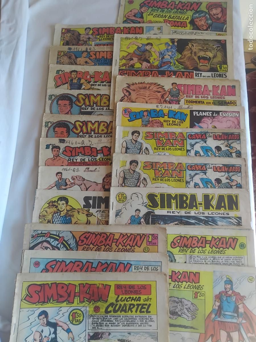 Tebeos: SIMBA-KAN. REY DE LOS LEONES. 20 EJEMPLARES ORIGINALES. EDITORIAL MARCO.