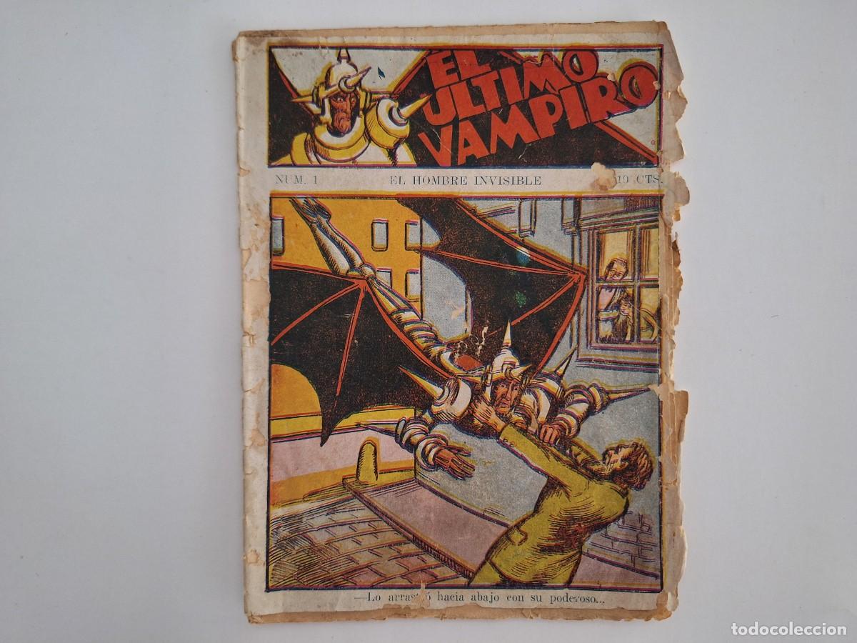 Tebeos: EL ULTIMO VAMPIRO N&ordm; 1 EL HOMBRE INVISIBLE RV