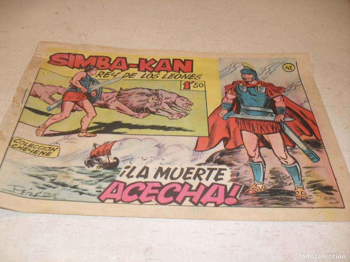 Tebeos: (ORIGINAL)SIMBA-KAN,REY DE LOS LEONES N&ordm; 42,LA MUERTE ACECHA,DE 60.EDITA MARCO,1961
