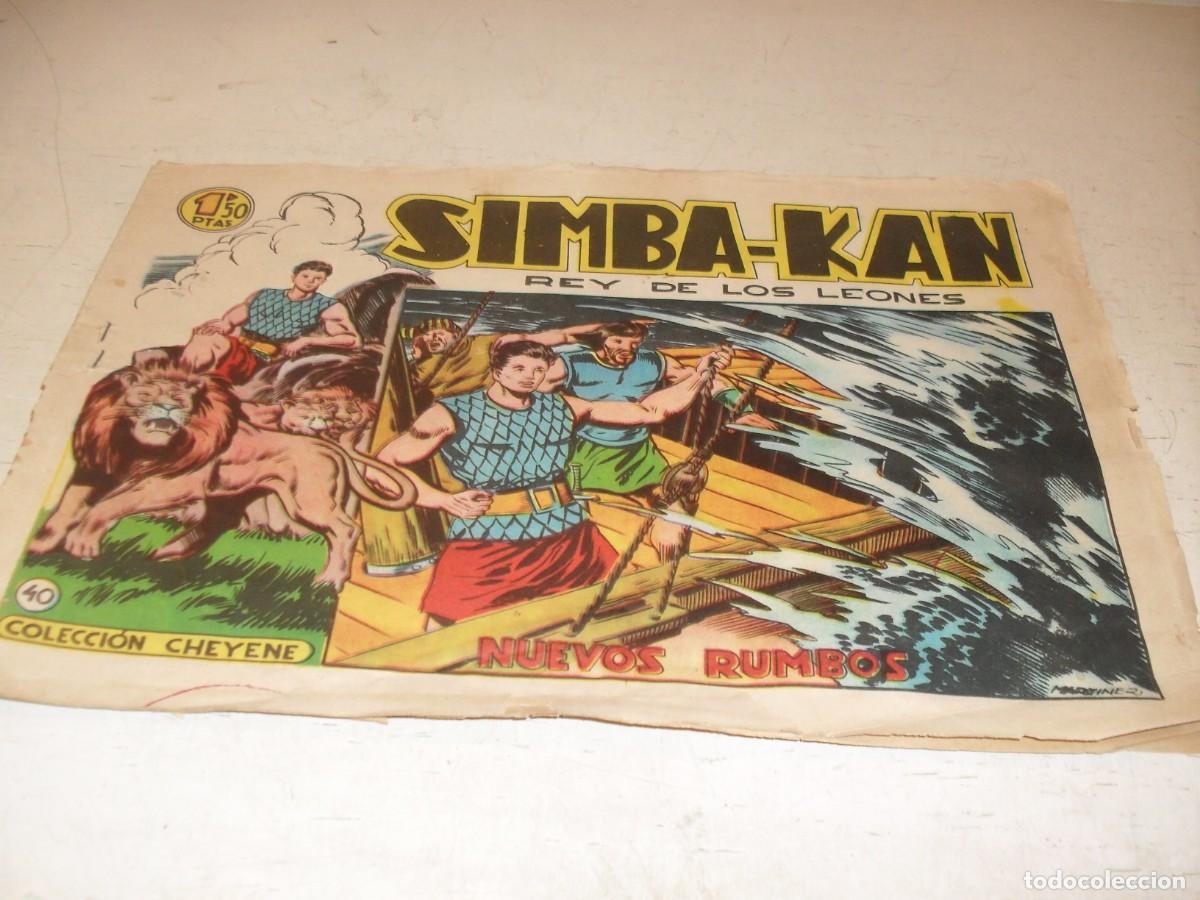 Tebeos: (ORIGINAL)SIMBA-KAN,REY DE LOS LEONES N&ordm; 40,NUEVOS RUMBOS,DE 60.EDITA MARCO,1961