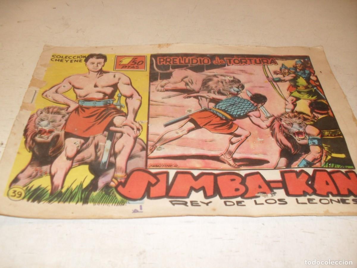 Tebeos: (ORIGINAL)SIMBA-KAN,REY DE LOS LEONES N&ordm; 39,PRELUDIO DE TORTURA,DE 60.EDITA MARCO,1961