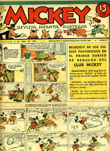 Tebeos: MICKEY , N&ordm; 5 , MOLINO , DOBLE HOJA , ORIGINAL, J - Foto 1