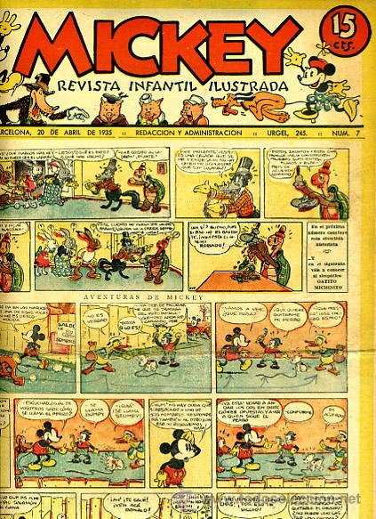 Tebeos: MICKEY , N&ordm; 7C , MOLINO , 4 HOJAS ,   ORIGINAL, J - Foto 1