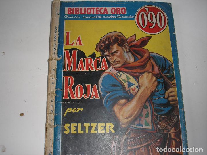 Tebeos: Biblioteca Oro.-  La marca roja, marzo de 1936 - Foto 1
