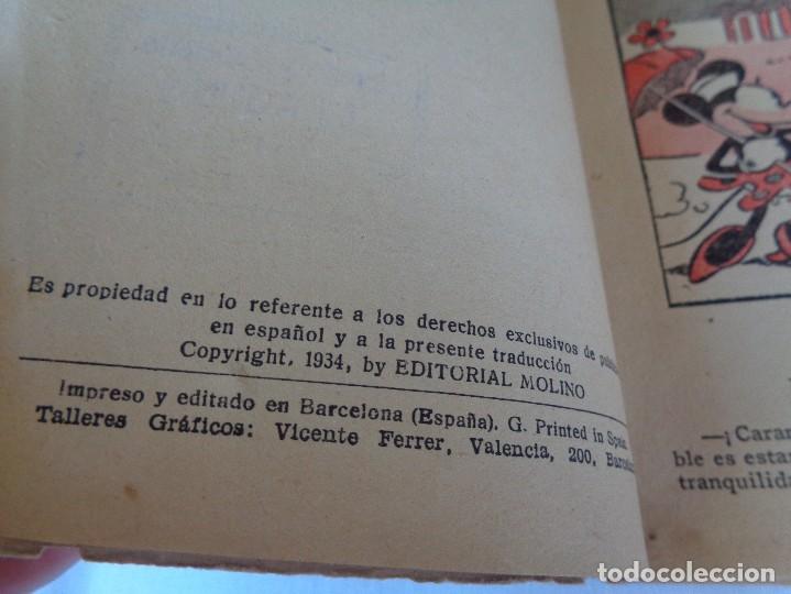 Tebeos: MICKEY EN LA ISLA DEL TESORO - EDITORIAL MOLINO - 1&ordf; EDICION - 1934 - Foto 6