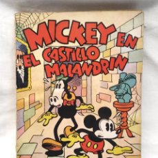 BDs: MICKEY EN EL CASTILLO MALANDRIN WALT DISNEY AÑO 1936. EDITORIAL MOLINO, TAPA RUSTICA 160 PAG.. Lote 193960870