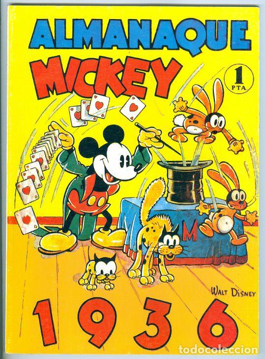 Tebeos: Molino. Almanaque Mickey. 1936. Reedici&oacute;n. - Foto 1