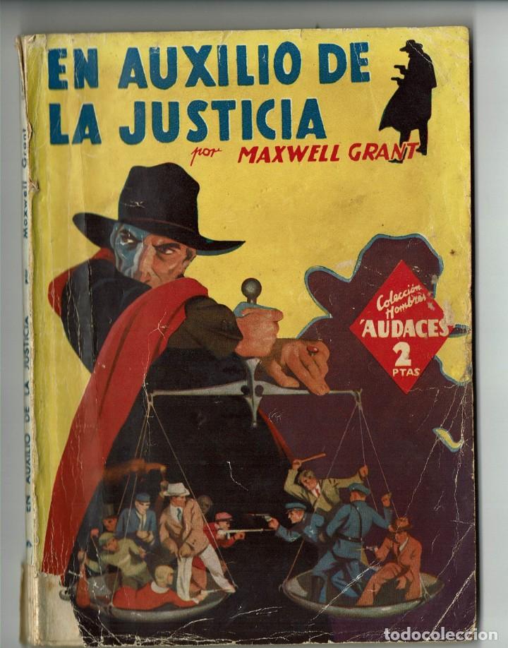 Tebeos: En auxilio de la justicia / Maxwell Grant / Colección hombres audaces / Molino / Manuel Vallvé - Foto 1 - 301800108