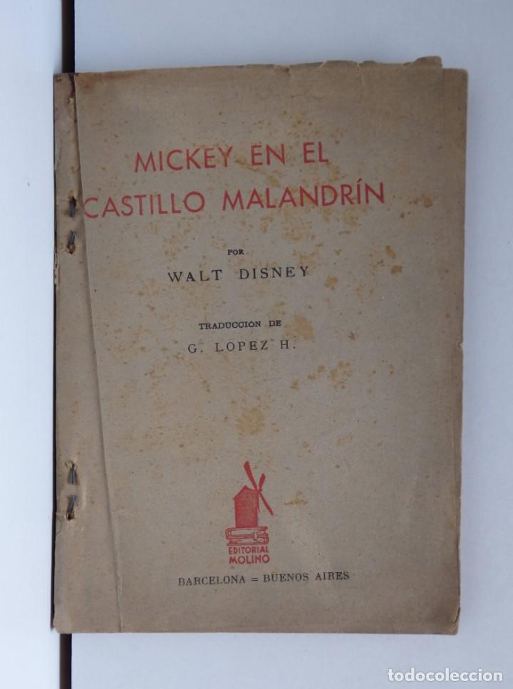 Tebeos: Mickey en el Castillo Malandr&iacute;n &ndash; Ed. Molino 1936 - Foto 1