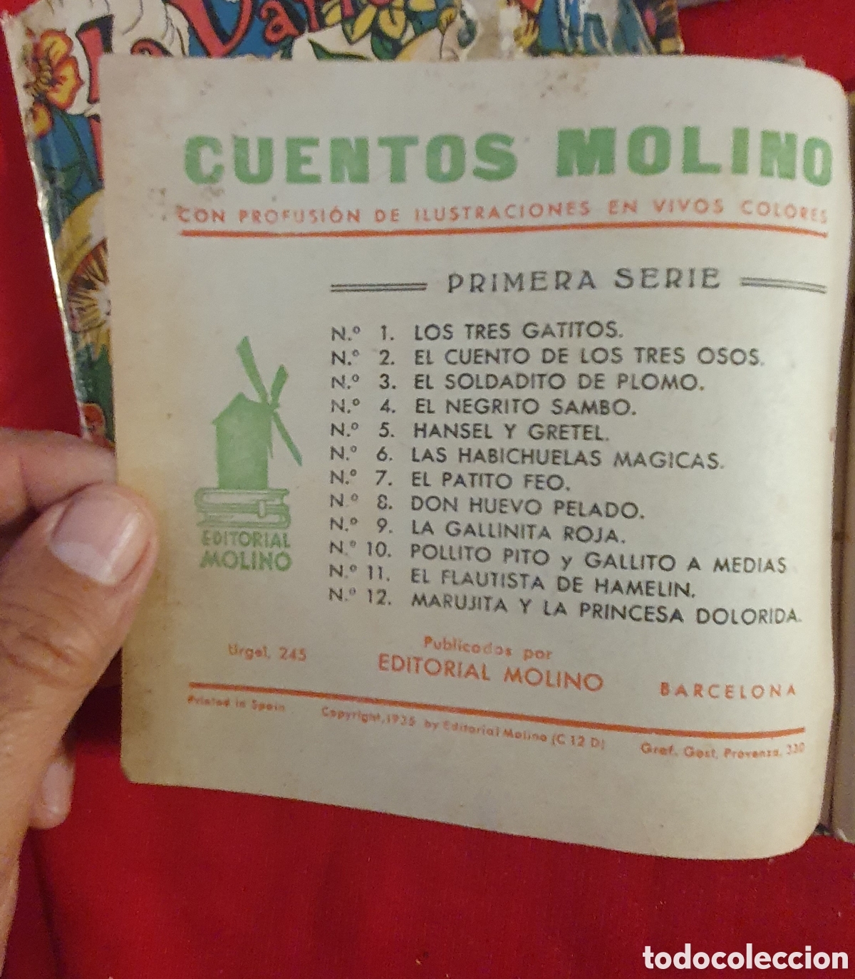Tebeos: CUENTOS ANTIGUOS DE 1935 ( CUENTOS MOLINO) - Foto 7