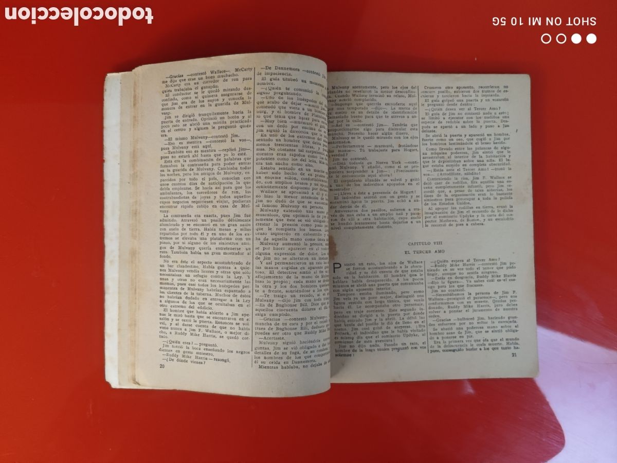 Tebeos: &rdquo;EL IMPERIO DE LOS GANGSTERS&rdquo;JIM WALLACE,( MOLINO 1947) - Foto 7