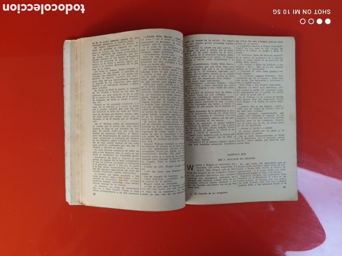Tebeos: &rdquo;EL IMPERIO DE LOS GANGSTERS&rdquo;JIM WALLACE,( MOLINO 1947) - Foto 8