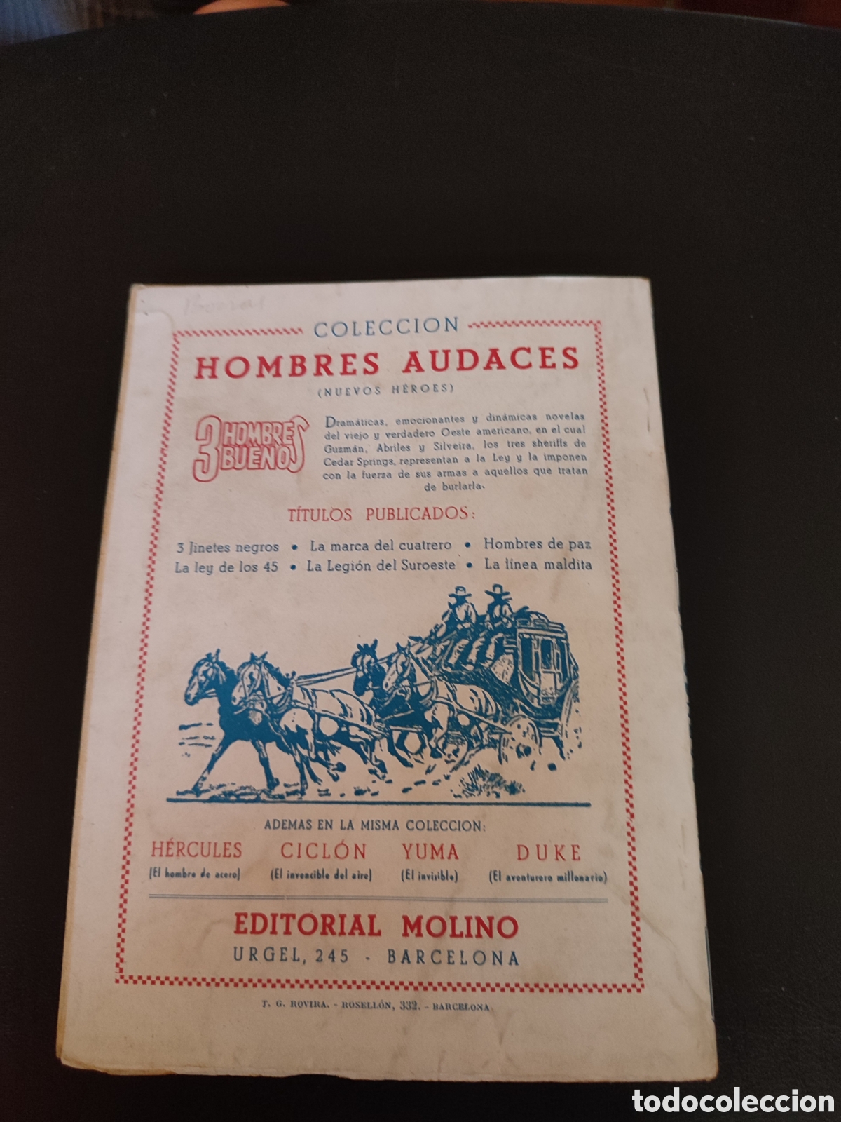 Tebeos: Colecci&oacute;n hombres audaces n&uacute;mero 62 - Foto 2