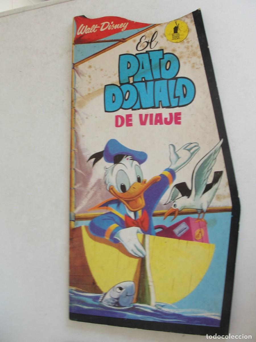 Tebeos: troquelado gigante DISNEY - EL PATO DONALD DE VIAJE - MOLINO 1972 - SIN USO - DE FONDO DE QUIOSCO