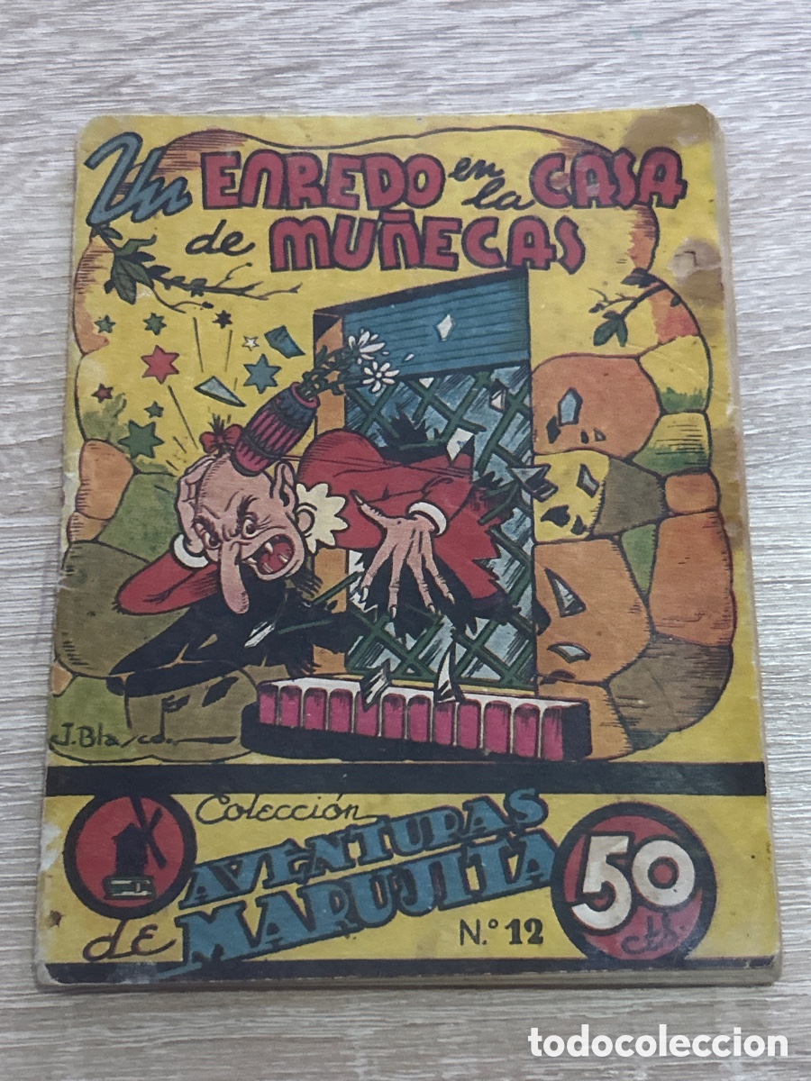 Tebeos: UN ENREDO EN LA CASA DE MU&Ntilde;ECAS. J. M. HUERTAS VENTOSA. AVENTURAS DE MARUJITA N&ordm; 12. MOLINO, 1942.