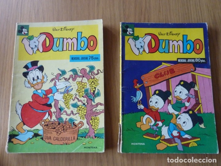 Tebeos: 2 REVISTA JUVENIL DUMBO. MONTENA. - Foto 1