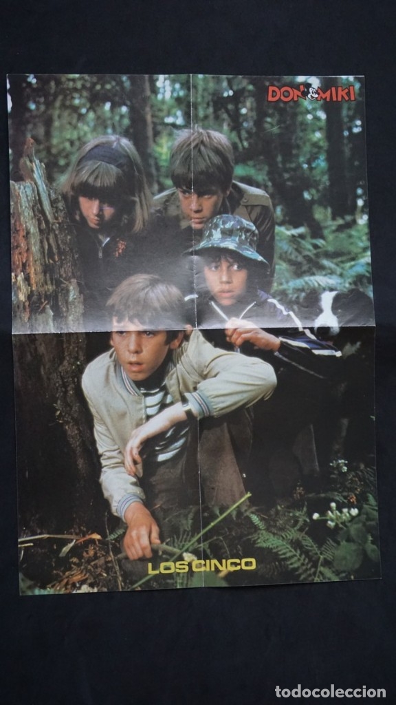 Tebeos: POSTER DE LOS CINCO DE LOS TEBEOS O COMICS DE DON MIKI - Foto 1