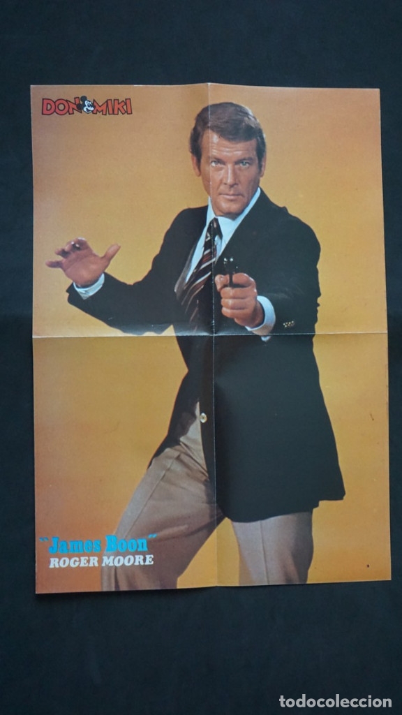 Tebeos: POSTER DE JAMES BOON ROGER MOORE DE LOS TEBEOS O COMICS DE DON MIKI - Foto 1