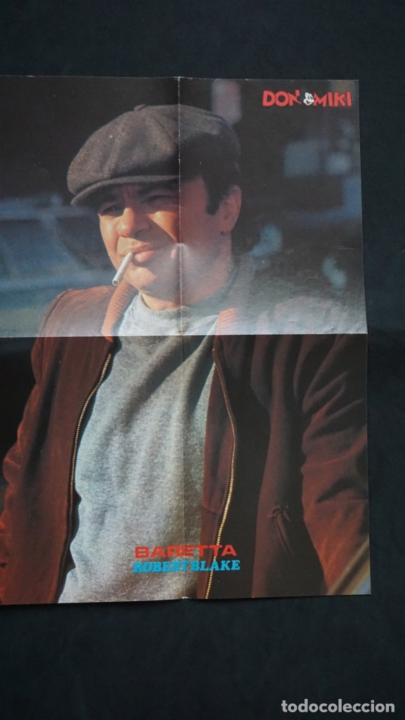 Tebeos: POSTER DE BARETTA ROBERT BLAKE DE LOS TEBEOS O COMICS DE DON MIKI - Foto 1