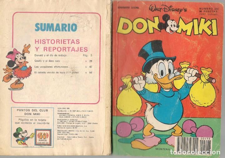 Tebeos: DON MIKI. M&ordm; 498. MONTENA. (P/D36) - Foto 1