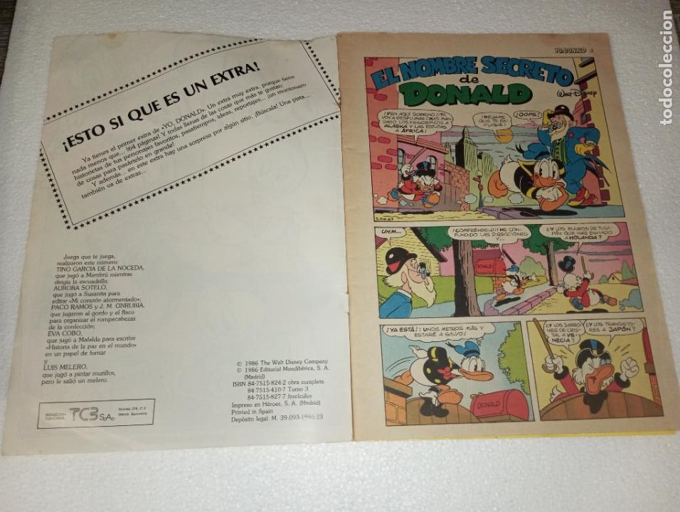 Tebeos: Tebeo comic Yo, Donald n 23 Montena 1986 - Foto 2
