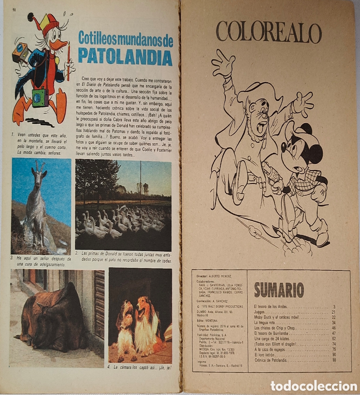 Tebeos: Comic Dumbo N&deg;3 Walt Disney A&ntilde;o 1978 - Foto 4