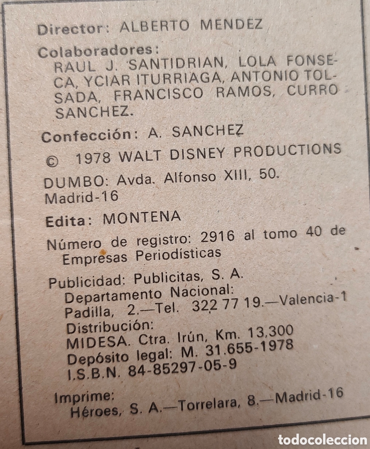 Tebeos: Comic Dumbo N&deg;3 Walt Disney A&ntilde;o 1978 - Foto 5