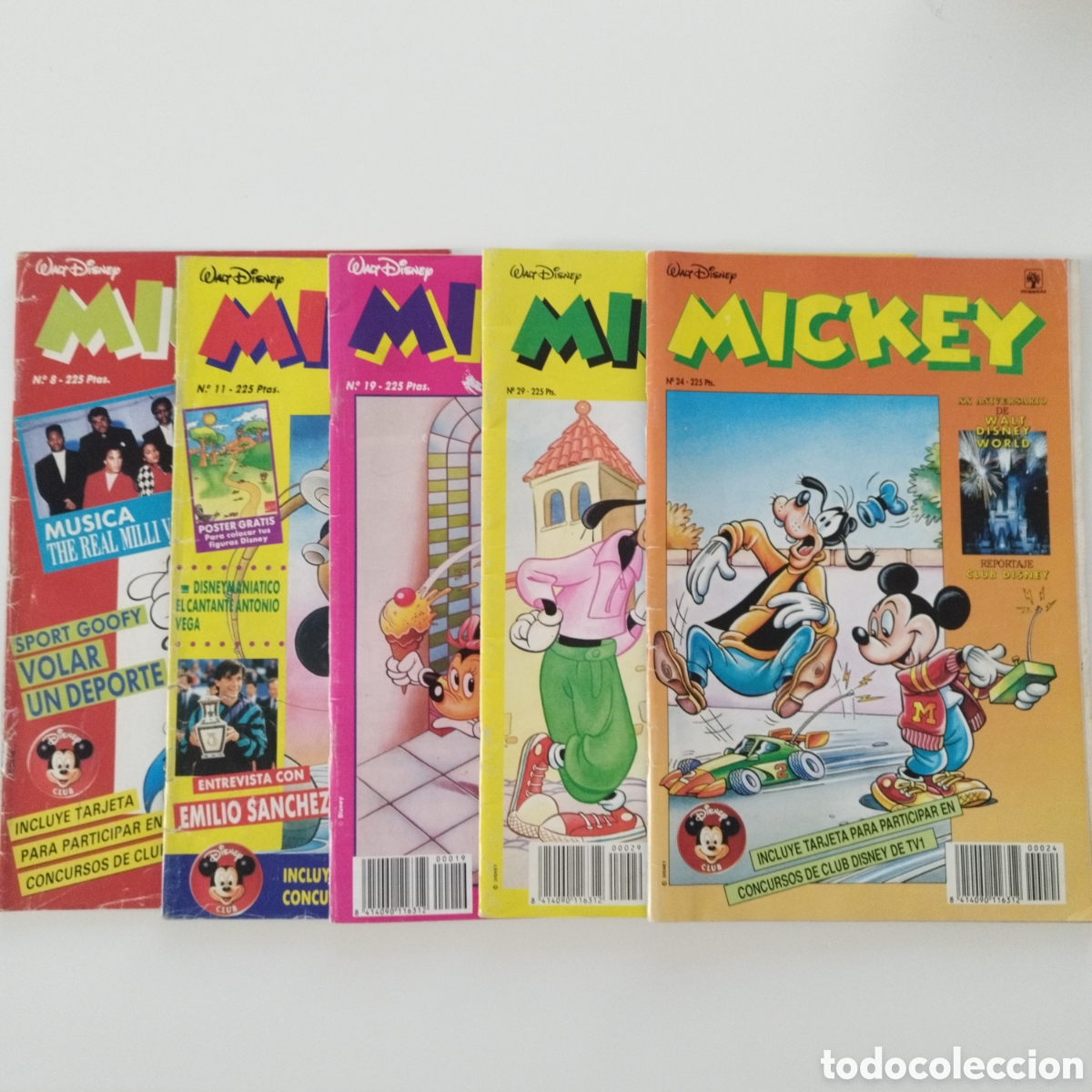 Comics: MICKEY / # 8 - 11 - 19 - 24 - 29 / ED PRIMAVERA / SEMANAL
