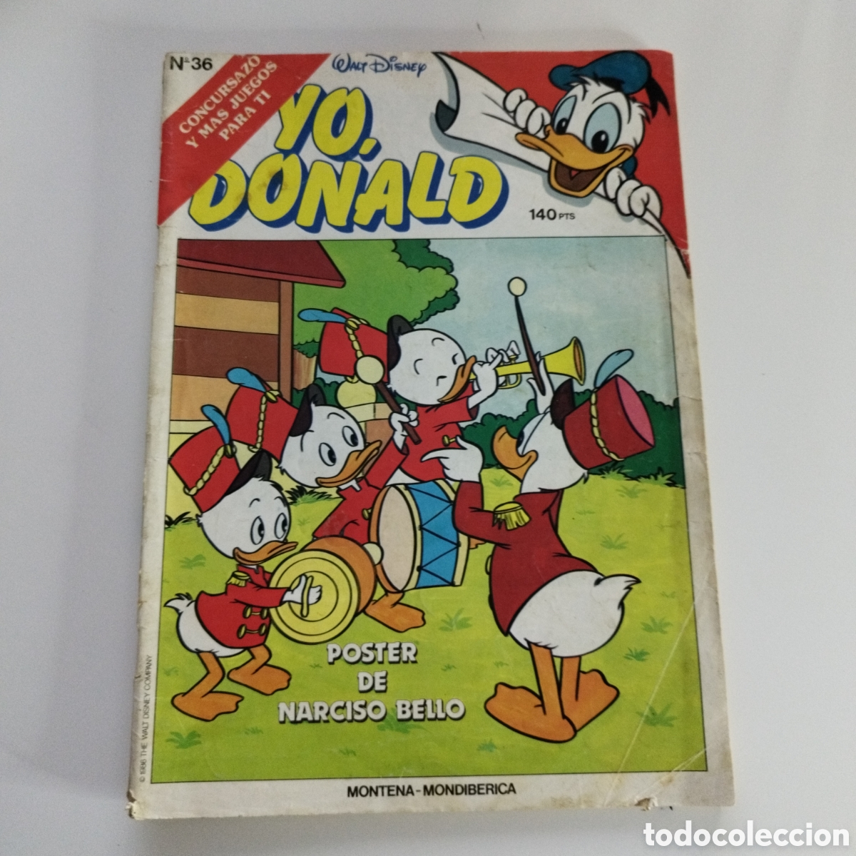 Livros de Banda Desenhada: EL PATO DONALD / YO DONALD / # 36 / WALT DISNEY / ED. MONTENA - MONDIBERICA /