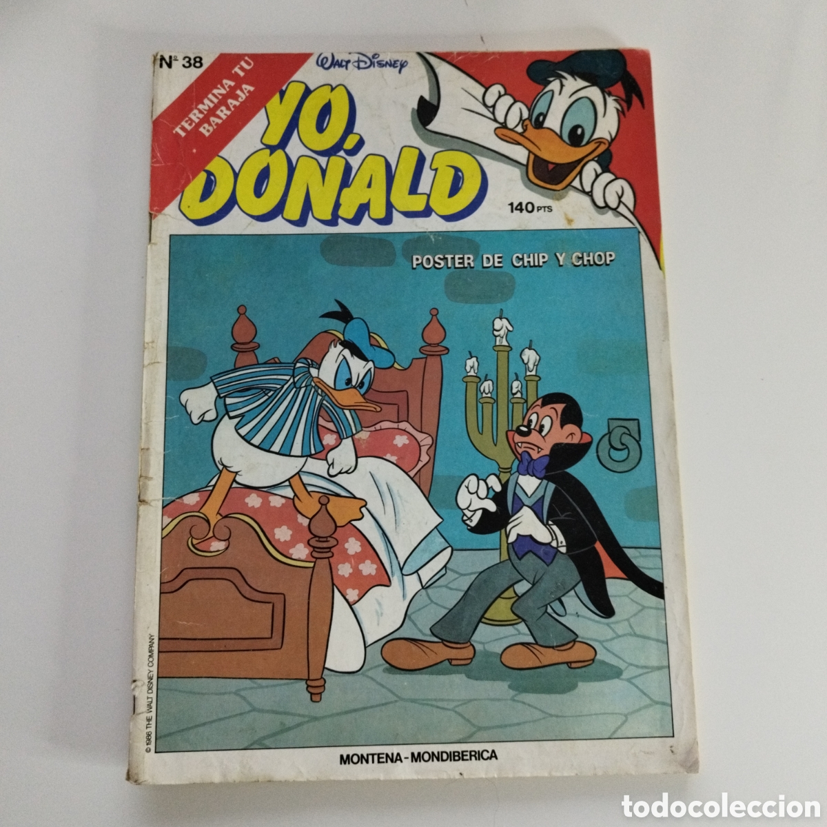 Tebeos: EL PATO DONALD / YO DONALD / # 38 / WALT DISNEY / ED. MONTENA - MONDIBERICA /