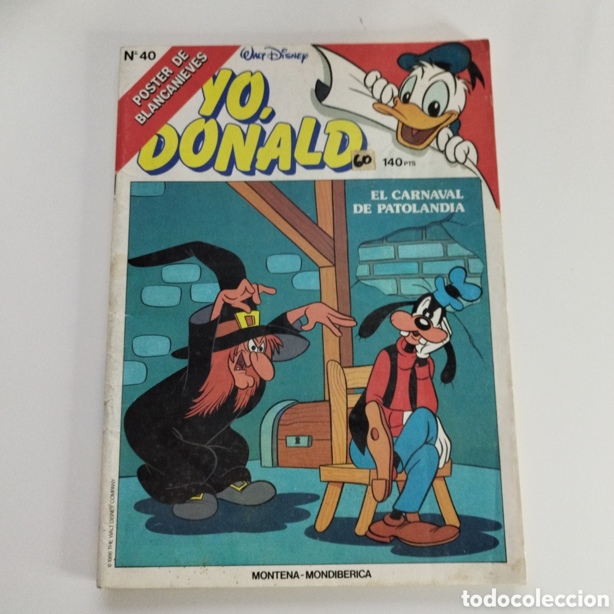 Tebeos: EL PATO DONALD / YO DONALD / # 40 / WALT DISNEY / ED. MONTENA - MONDIBERICA /