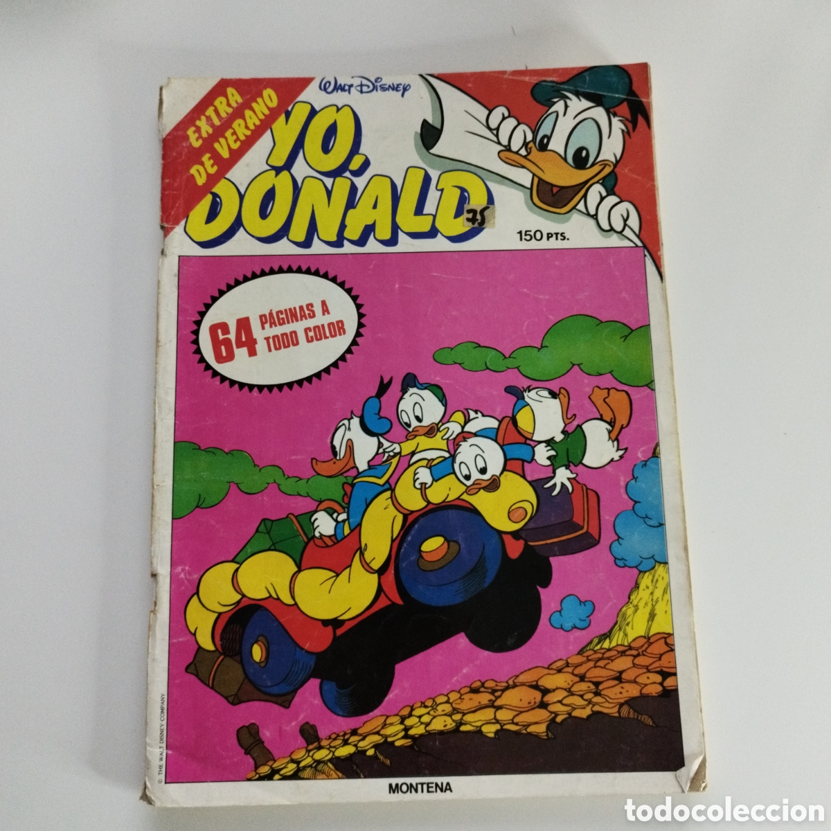 Livros de Banda Desenhada: EL PATO DONALD / YO DONALD / # EXTRA DE VERANO / WALT DISNEY / ED. MONTENA - MONDIBERICA /