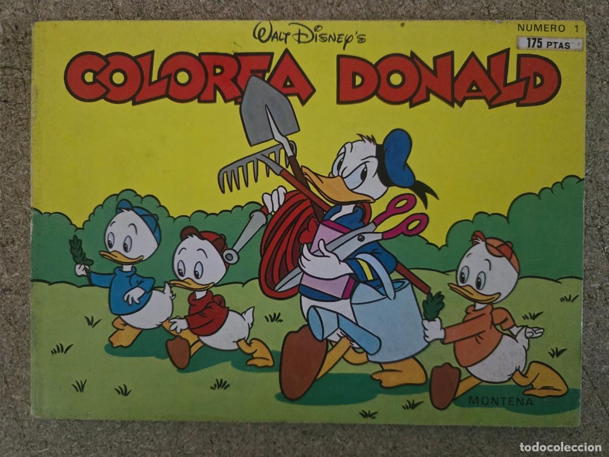Tebeos: Colorea Donald 1.Montena - Foto 1