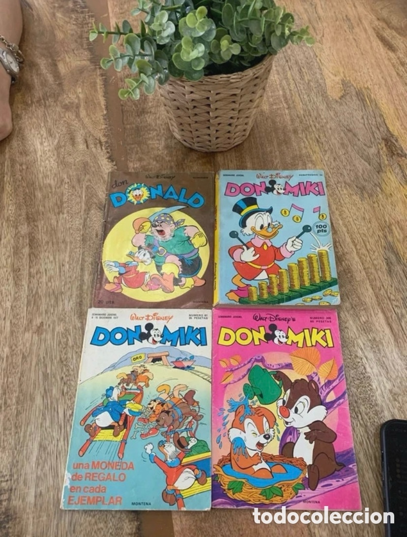 Tebeos: DISNEY lote c&oacute;mics Don Miki (n&bull;32,61,305) + Don Donlad (n&bull;19) originales -Disney Montena