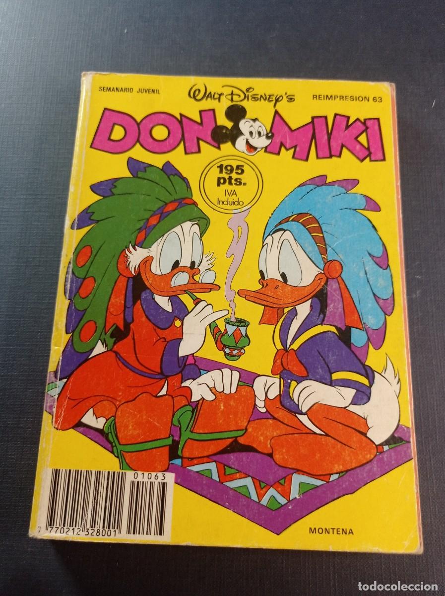 Tebeos: DON MIKI. REIMPRESI&Oacute;N 63 (N&Uacute;MEROS 493, 494 y 495) WALT DISNEY. MONTENA 1986. VER +++