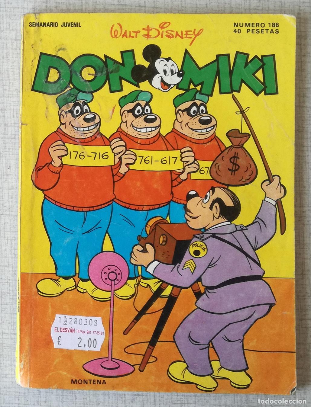 Tebeos: Comic Don Miki, n&ordm; 188 - Montena, Walt Disney