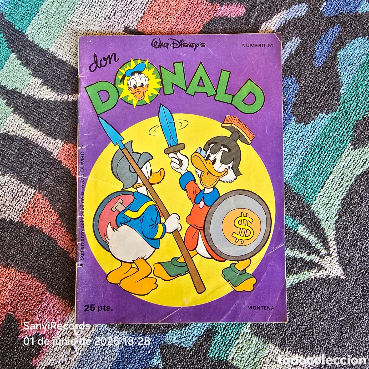 Tebeos: WALT DISNEY, DON DONALD 51 (MONTENA)