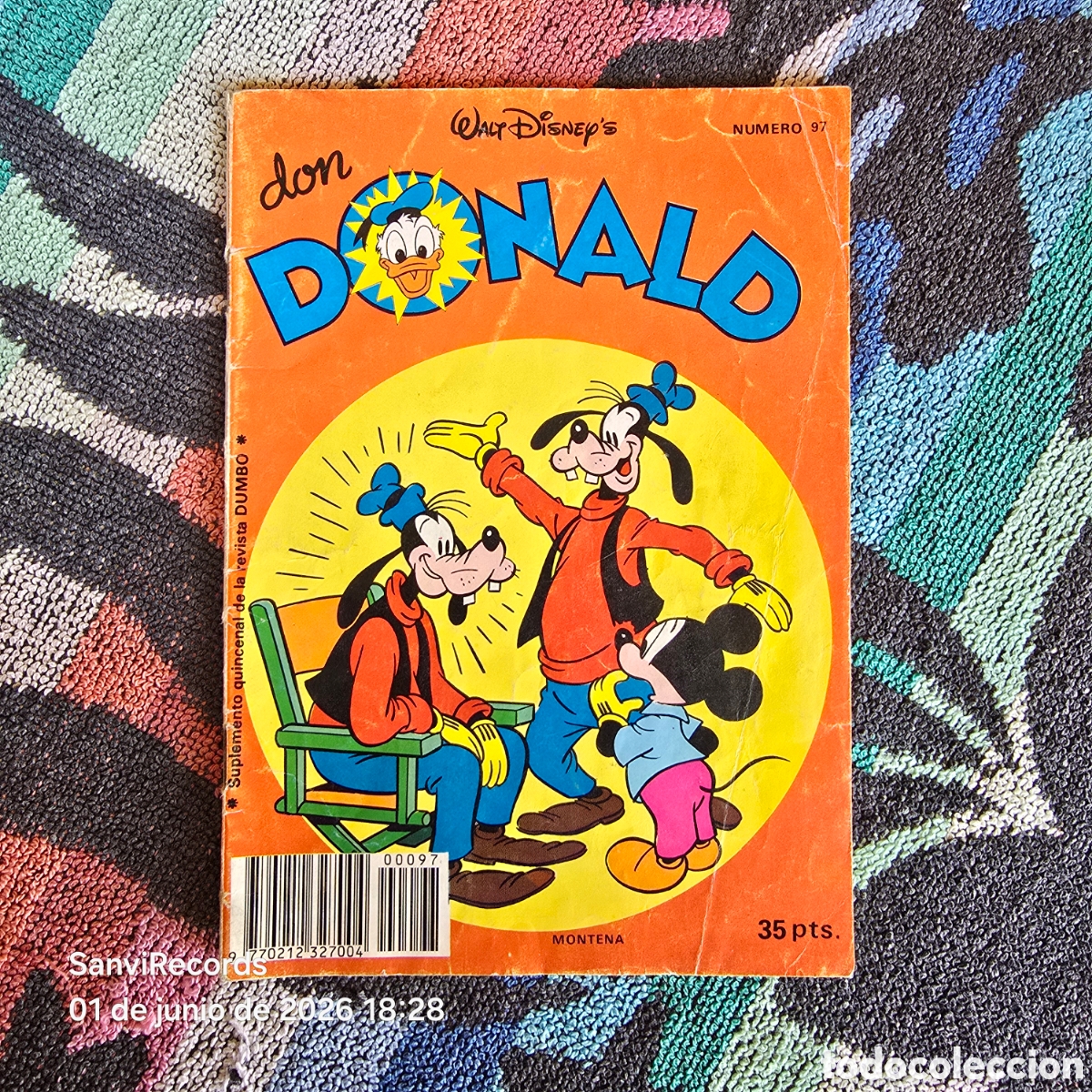 Tebeos: WALT DISNEY, DON DONALD 97 (MONTENA)